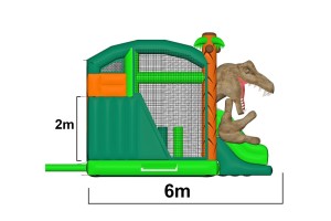 springkasteel dinosaurus T-rex